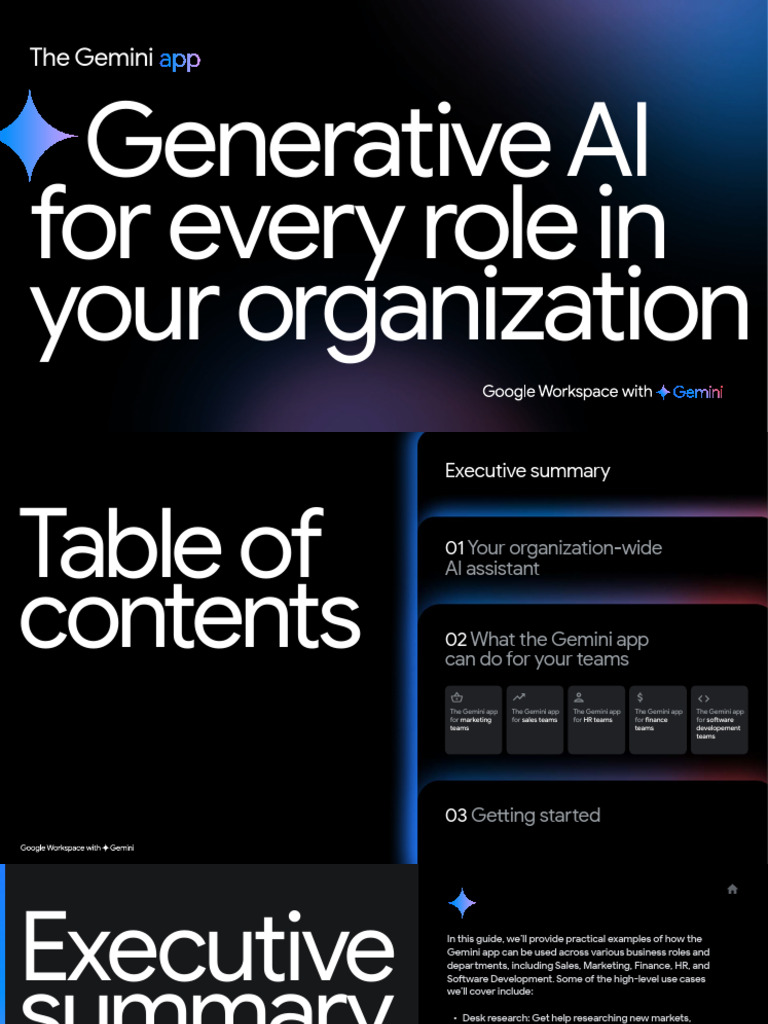 Gemini App: AI for Every Role | PDF | Artificial Intelligence ...