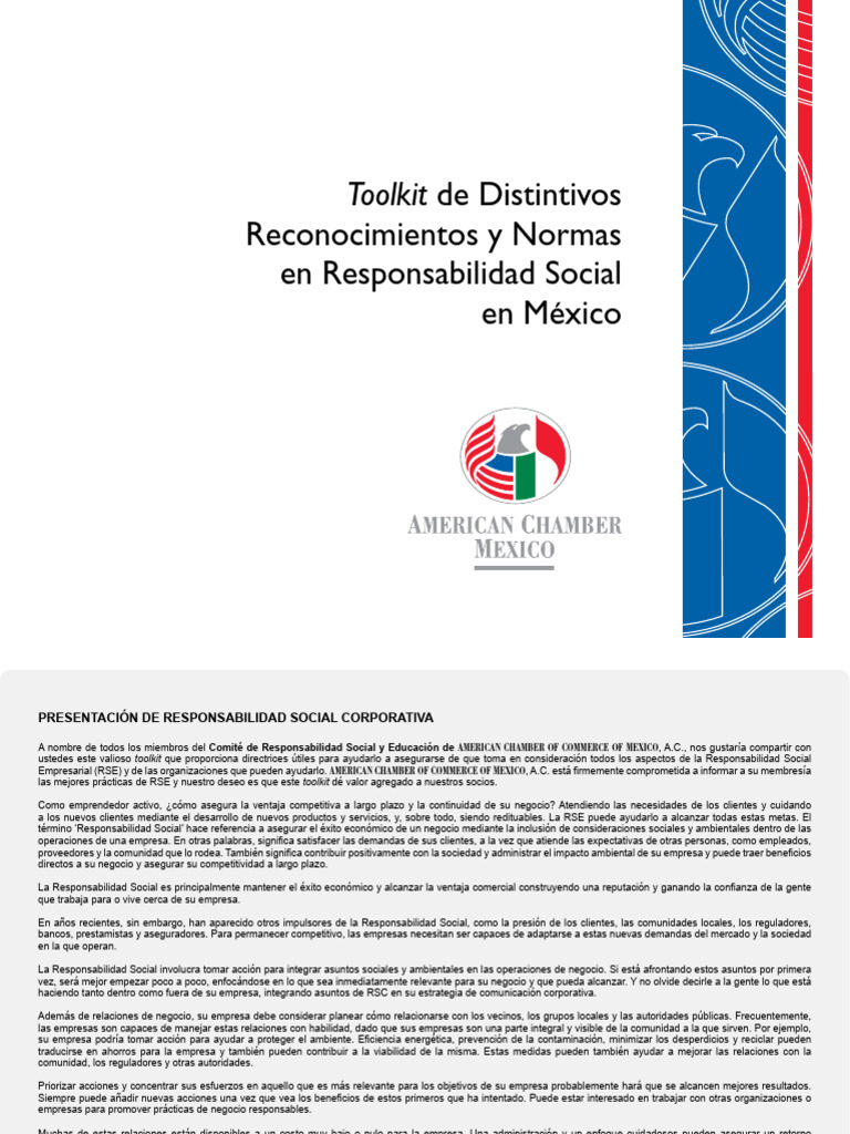Toolkit de RSE en México: Guía Práctica | PDF | Responsabilidad social ...