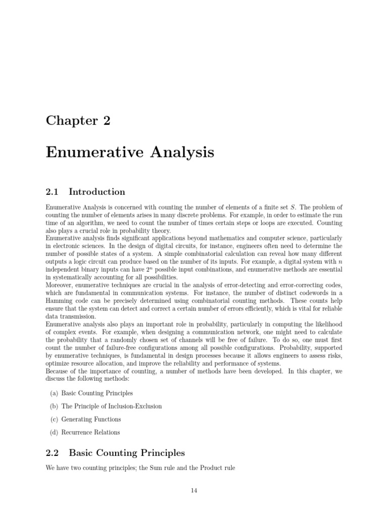 Enumerative Anallysis | PDF | Combinatorics | Mathematical Objects