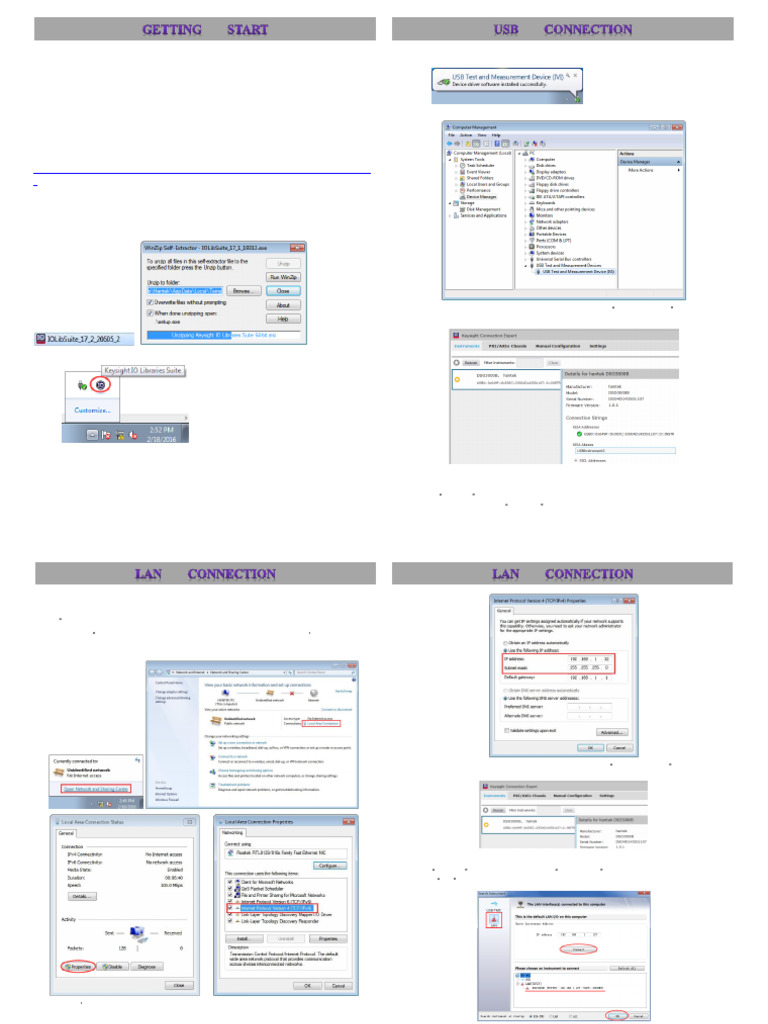 DSO3000 Network Setup Guide | PDF | Ip Address | Microsoft Windows