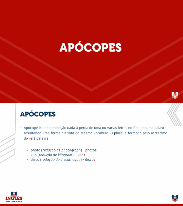 Apócope: Definição e Exemplos | PDF