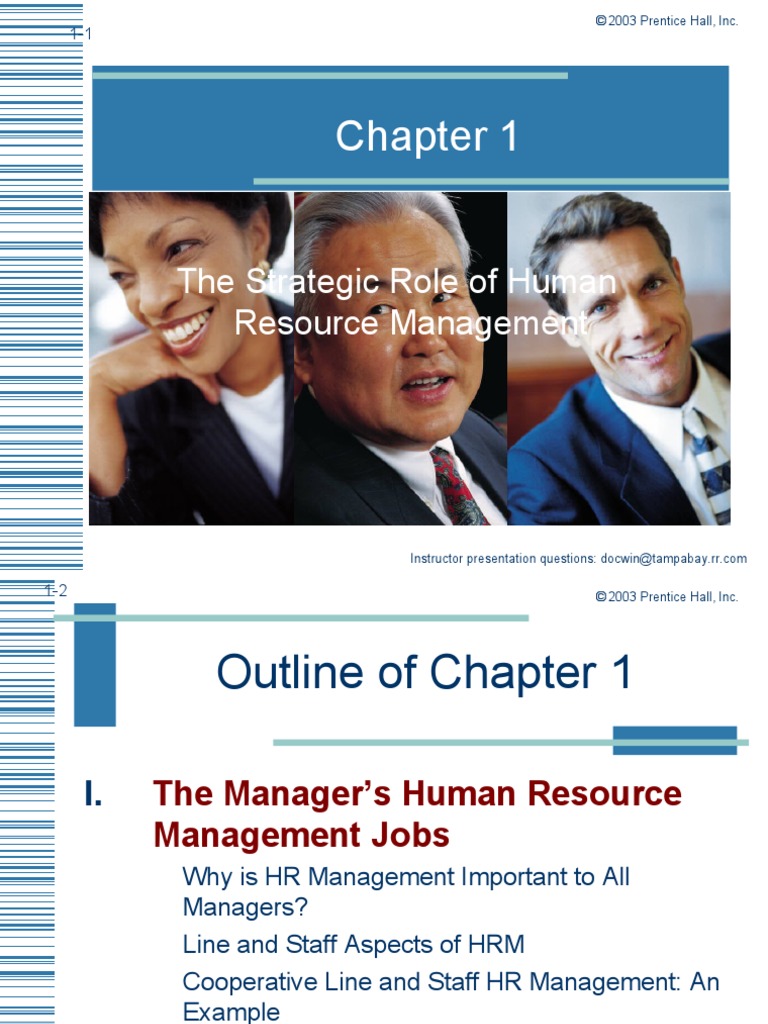 The Strategic Role of Human Resource Management | PDF | Human Resource ...