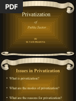 Privatization: of Public Sector