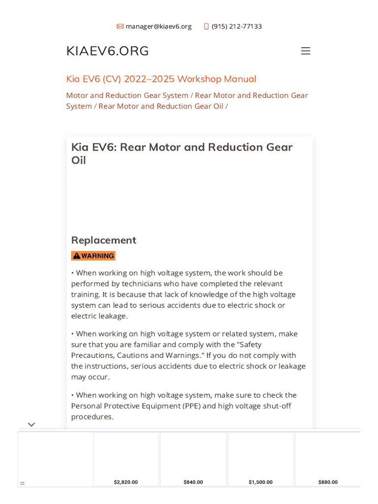 Kia EV6 Service Manual Overview | PDF | Motor Vehicle | Vehicles