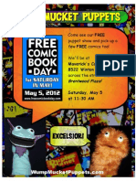 Wump Mucket Puppets Free Comic Book Day Poster