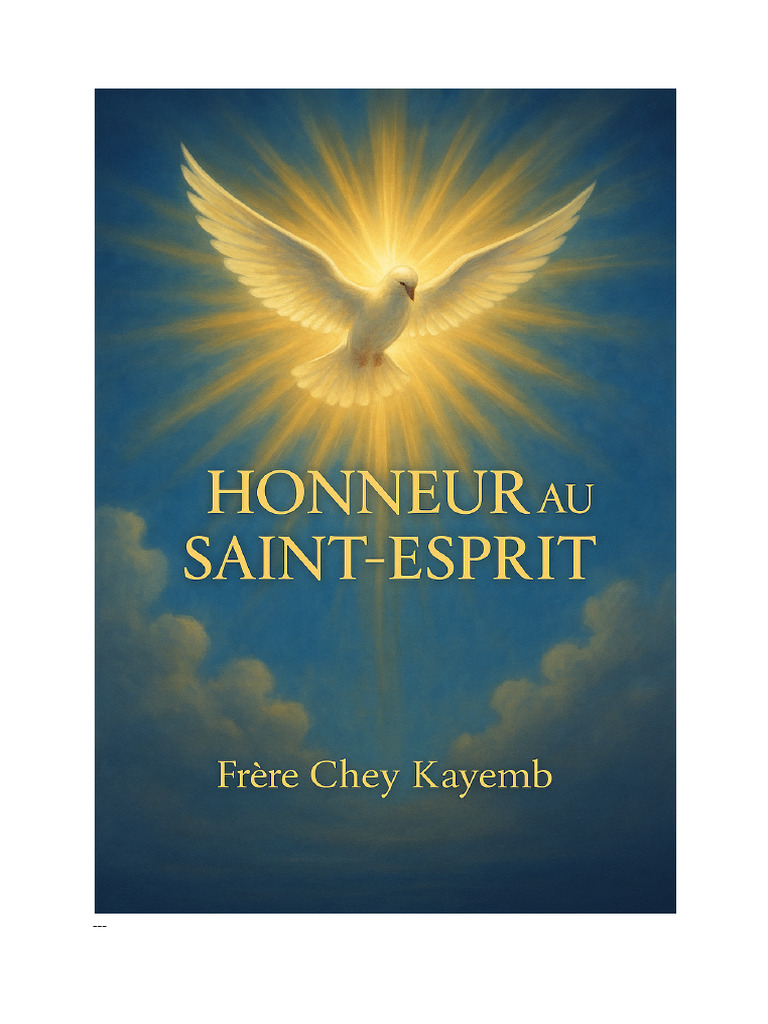 Honorer le Saint-Esprit dans la foi | PDF | Saint-Esprit | Dieu