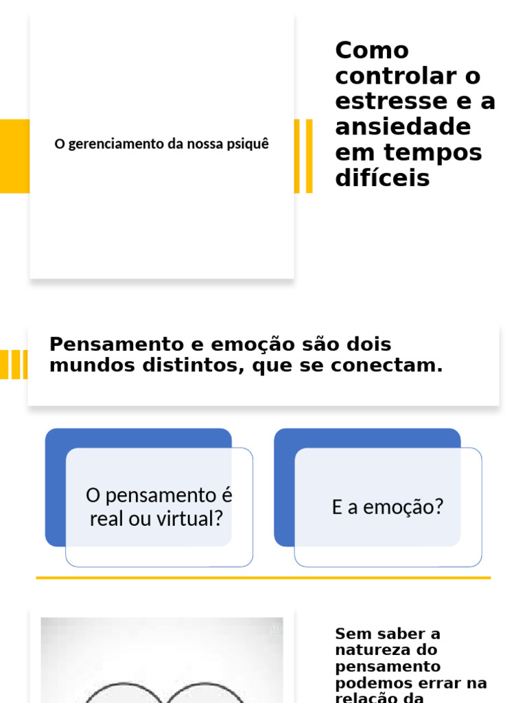 Como Controlar o Estresse e a Ansiedade Em Tempos Difceis (2) | PDF ...