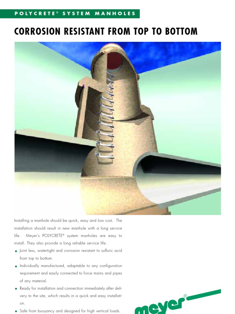 Manholes Polycrete | PDF | Sanitary Sewer | Pipe (Fluid Conveyance)