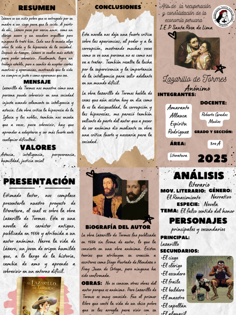 Crítica social en Lazarillo de Tormes | PDF