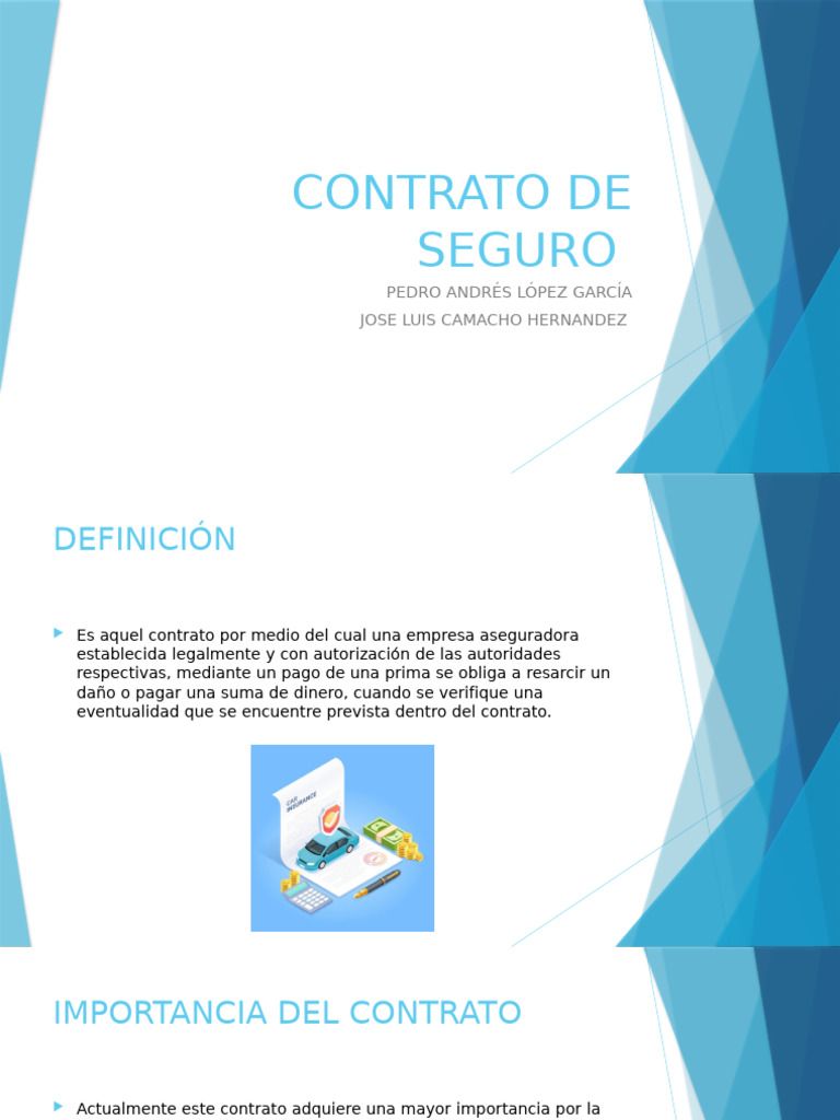 Elementos Clave del Contrato de Seguro | PDF | Póliza de seguros | Seguro