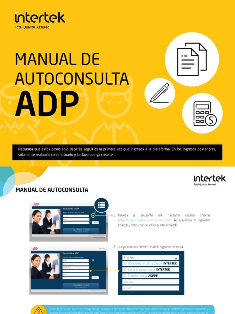 Manual Adp Boletas - Intertek | PDF | Contraseña | Informática