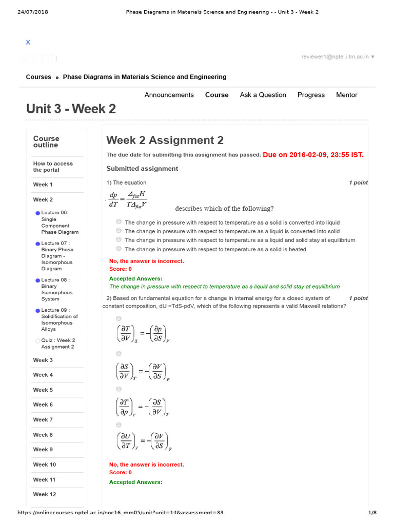 Phase Diagrams in Materials Science | PDF | Phase (Matter) | Physical ...