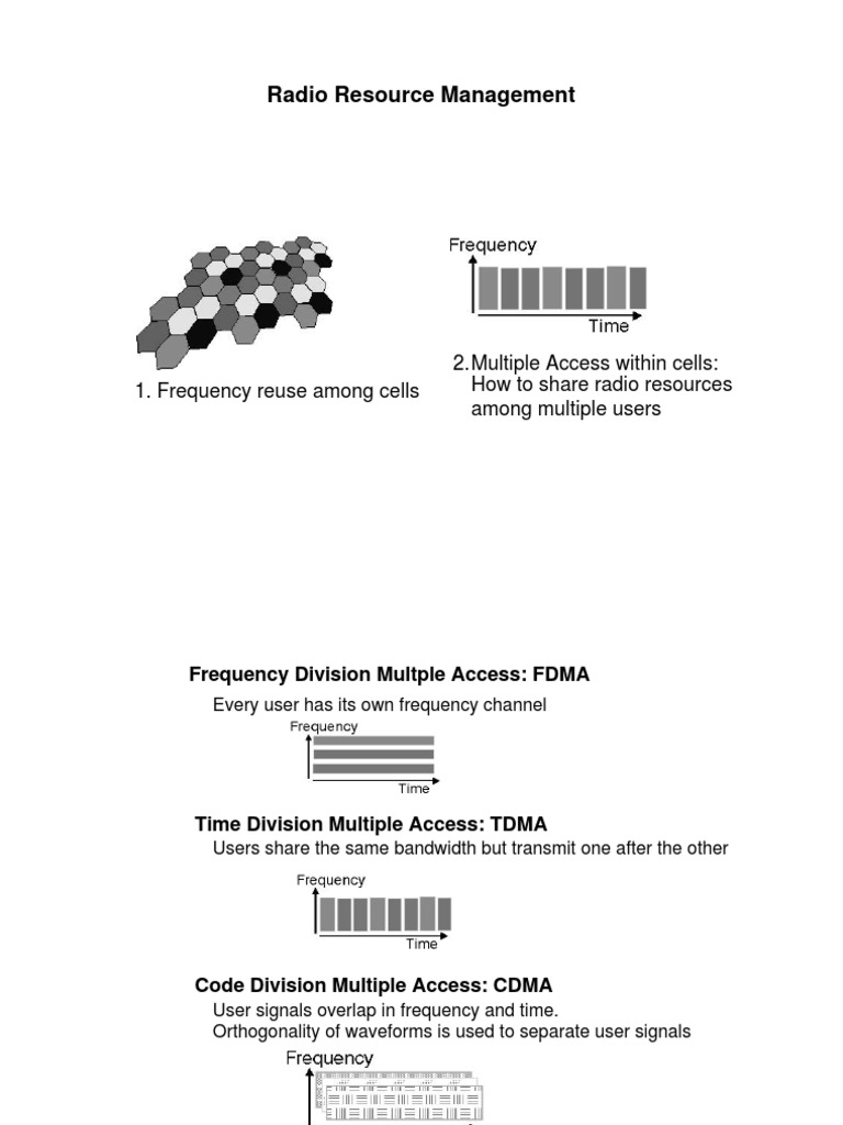 Radio Resource Management | PDF | Cellular Network | Channel Access Method