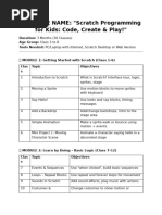 Create a Ping Pong Game in Scratch | PDF