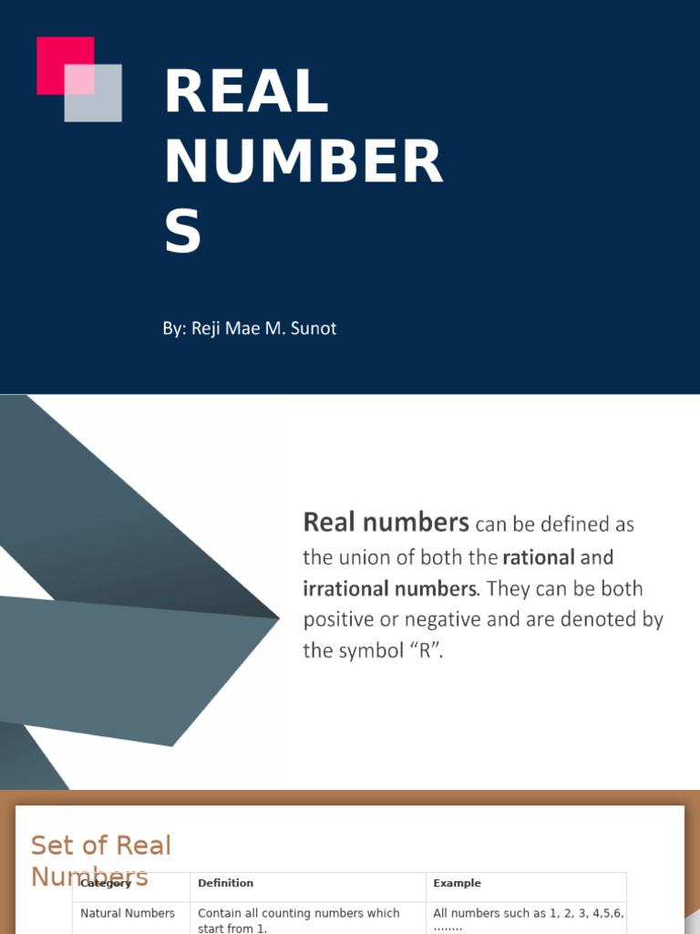 Real Numbers | PDF
