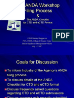 ANDA Filing Checklist for FDA Submissions | PDF | Food And Drug ...