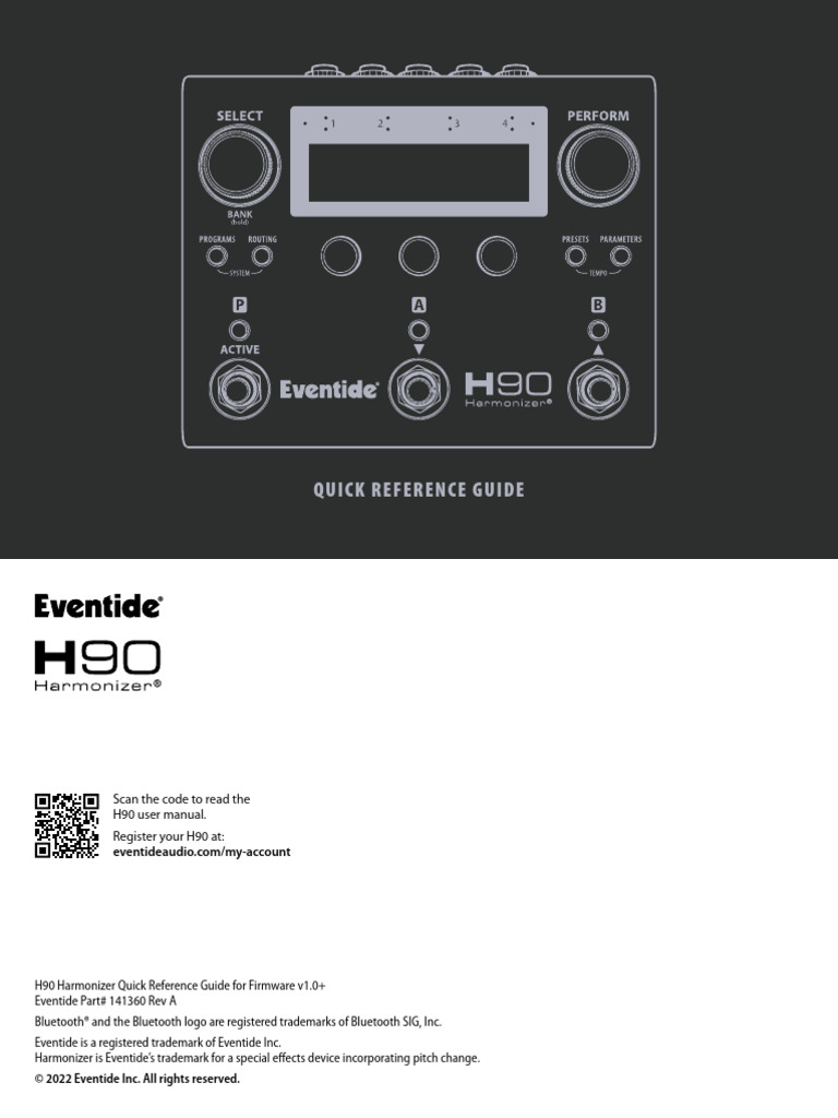 H90 Quick Reference Guide | PDF | Switch | Parameter (Computer Programming)