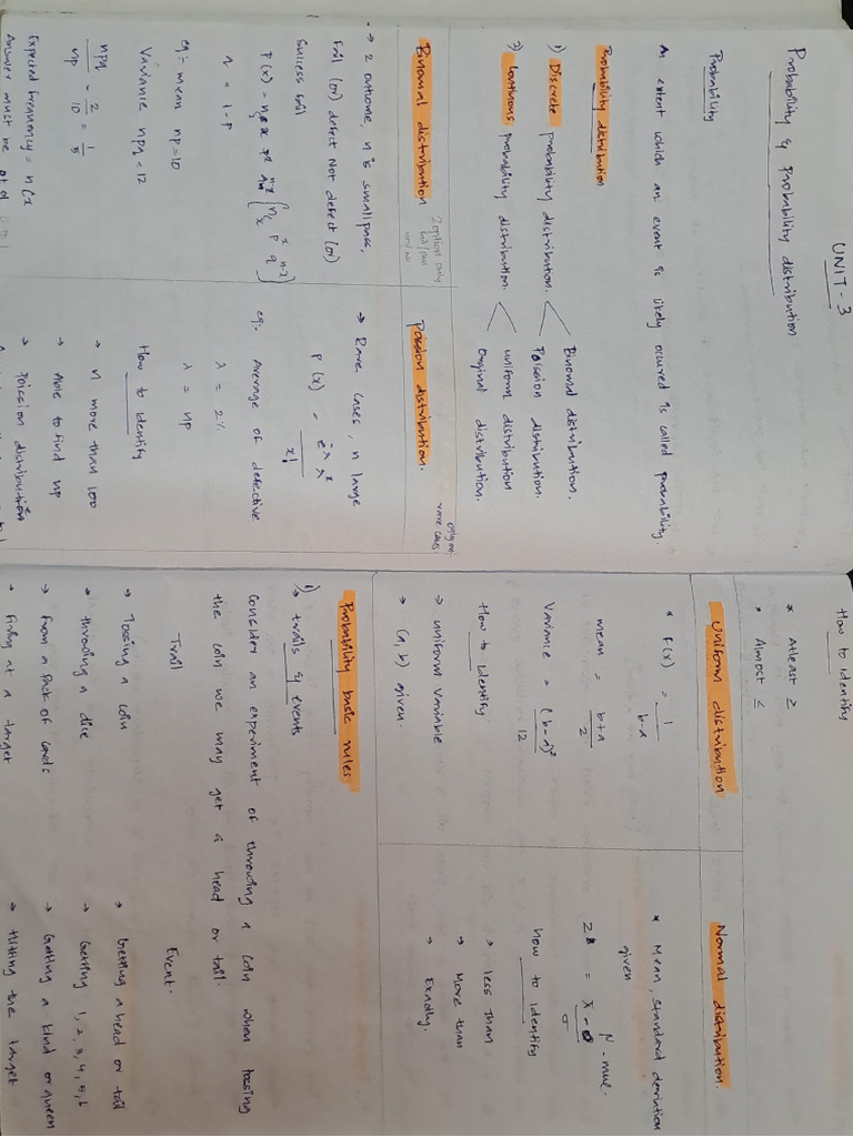 Probability QMM Notes 2 | PDF