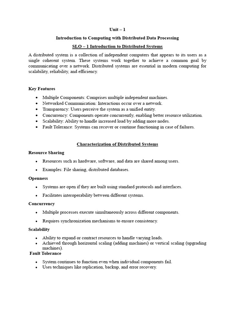 Introduction to Distributed Systems | PDF | Software As A Service ...