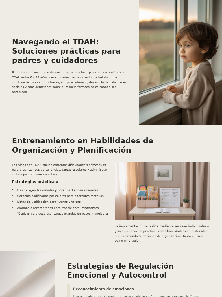 Estrategias para Apoyar Niños con TDAH | PDF | Terapia de conducta ...