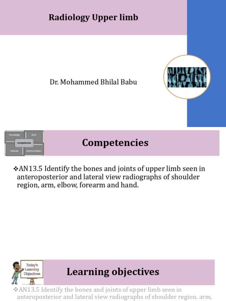Upper Limb Radiography Guide | PDF | Radiography | Elbow