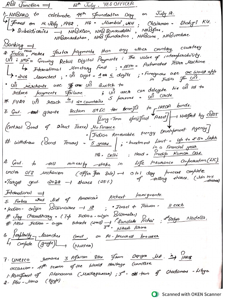 12 07 2025, Handwritten Notes | PDF
