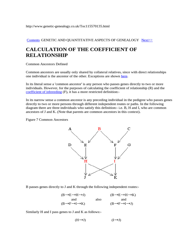 Calculating Coefficient of Relatedness | PDF | Heritability | Twin