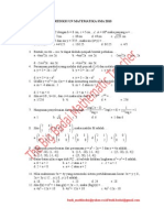 Prediksi UN Matematika SMA 2010