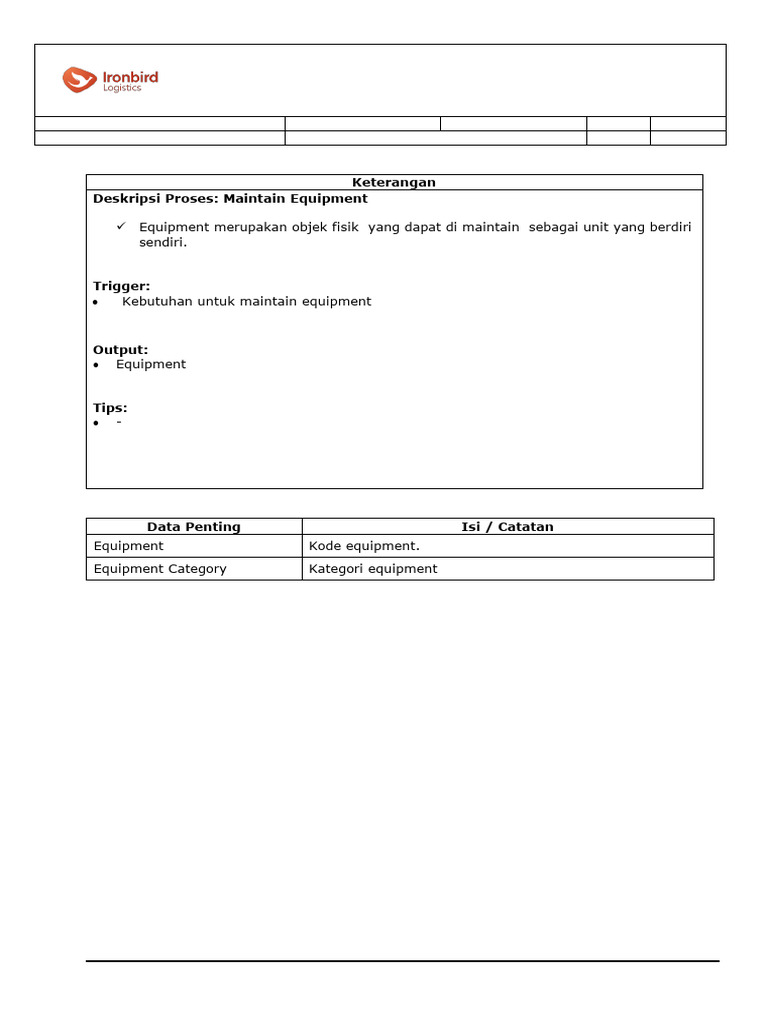 F04-EUM-PM10101 - Maintain Master Data Equipment | PDF | Computing
