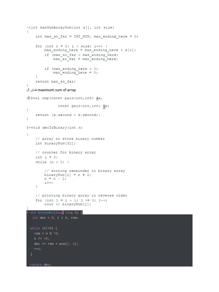 Maximum Subarray Sum Algorithm | PDF