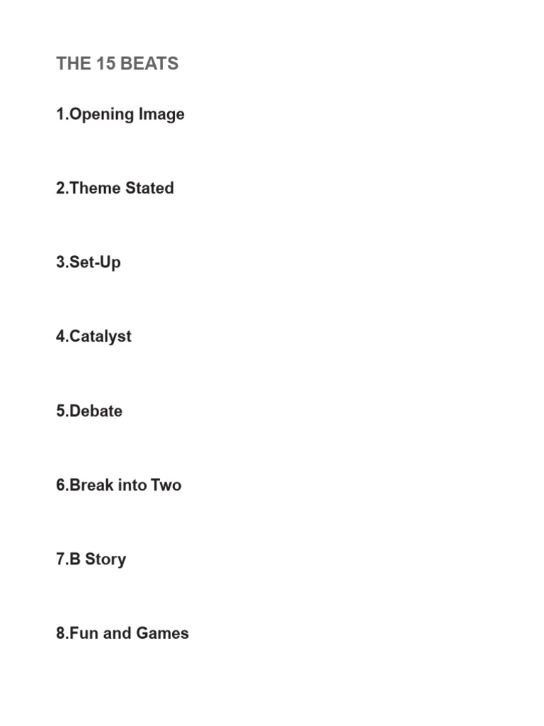 STC BeatSheetRev3 | PDF