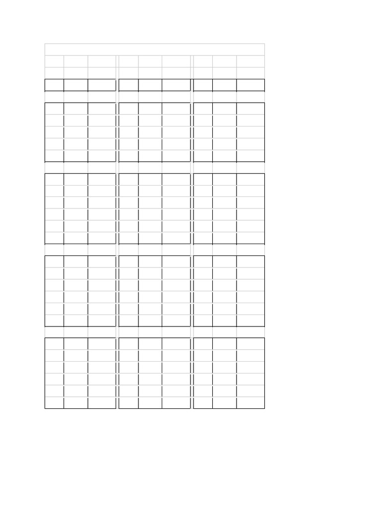 Table Score Vo2max Beep Test | PDF
