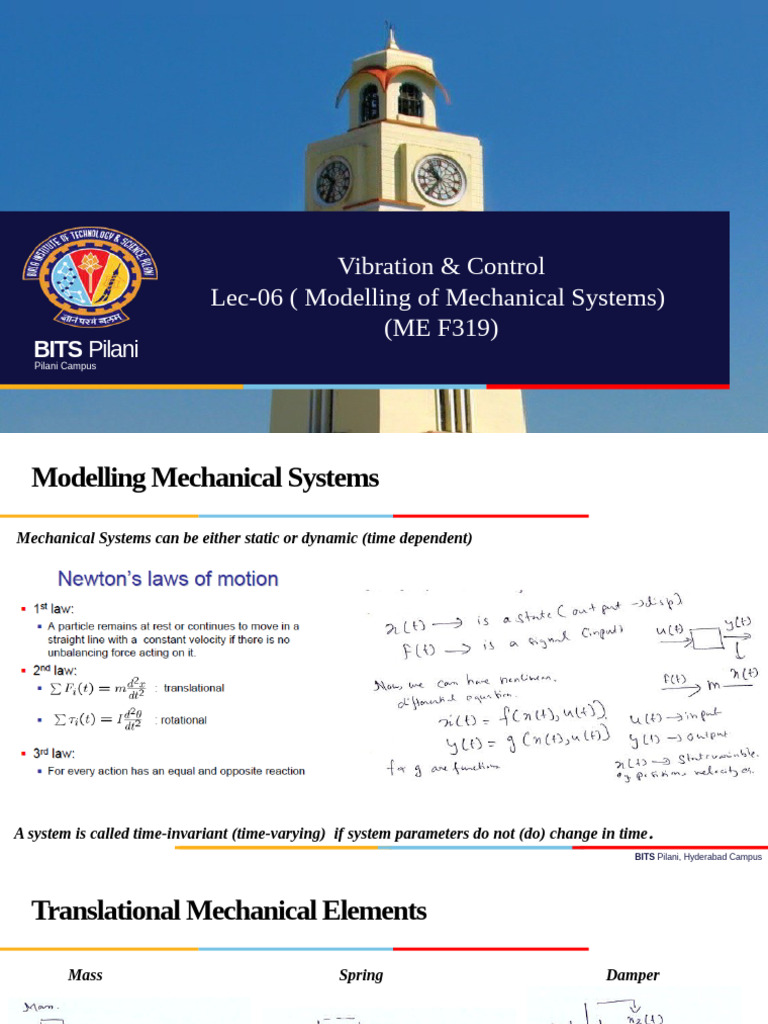 Lecture-6-Design of Mechanical Systems | PDF | Applied And ...