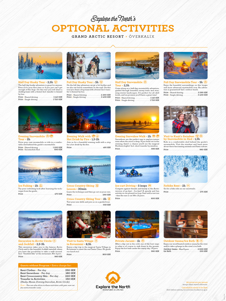 Arctic Adventure Activities Guide | PDF