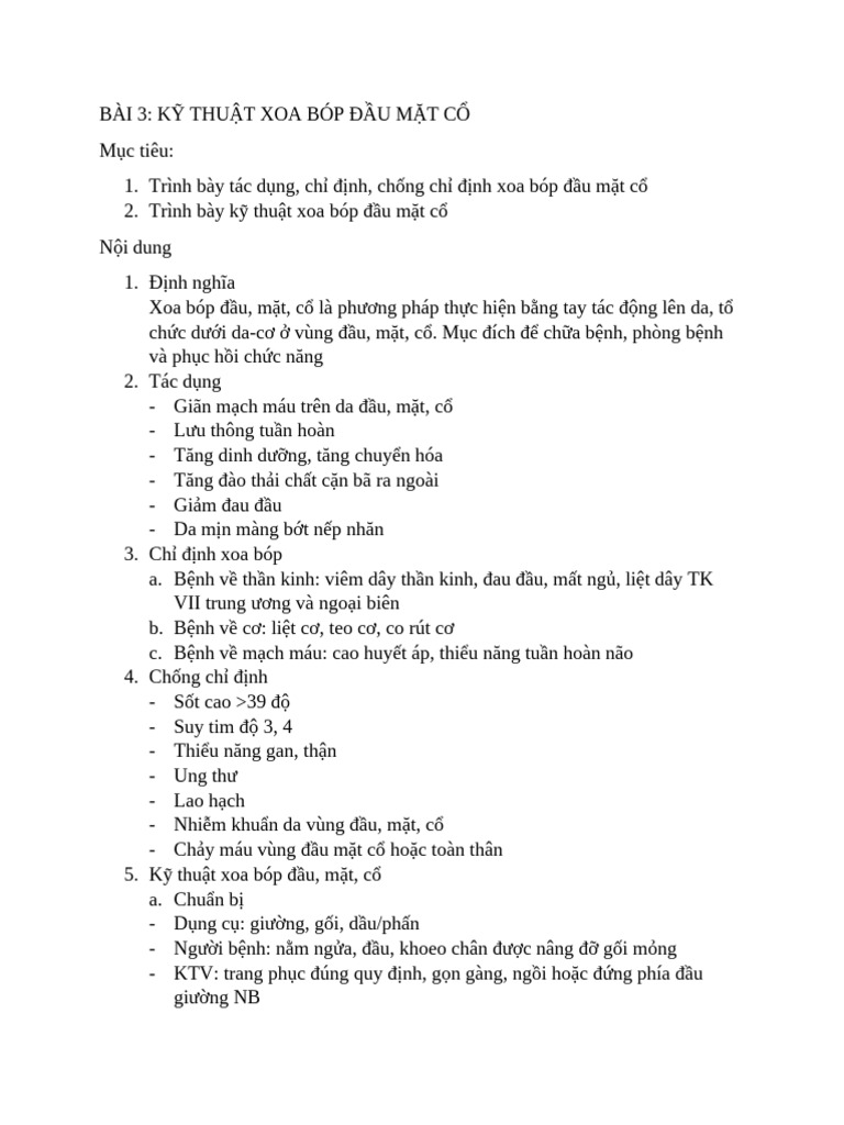 Bai 3 - Xoa Bop Dau Mat Co | PDF