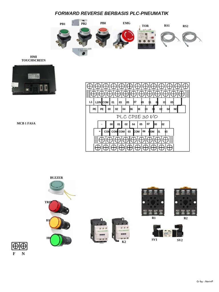 Sistem Kontrol PLC Pneumatik Forward-Reverse | PDF