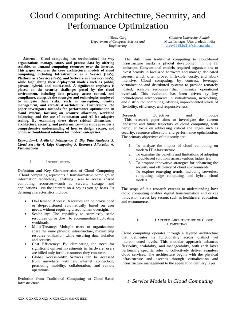 ResearchPpr | PDF | Cloud Computing | Software As A Service