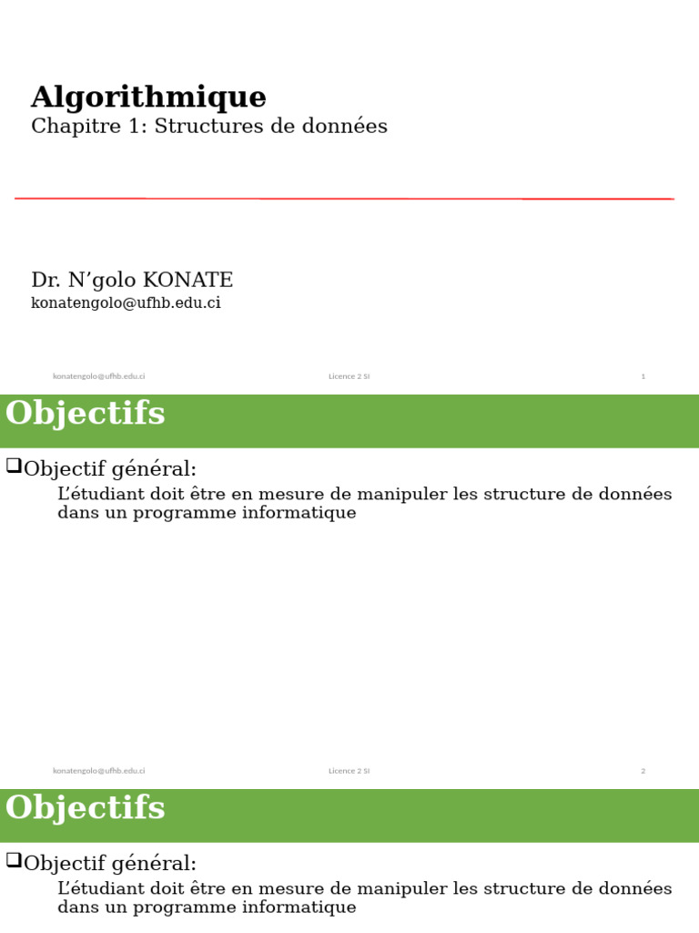 3_Ch3 Structure de données | PDF | Structure des données | Type de données