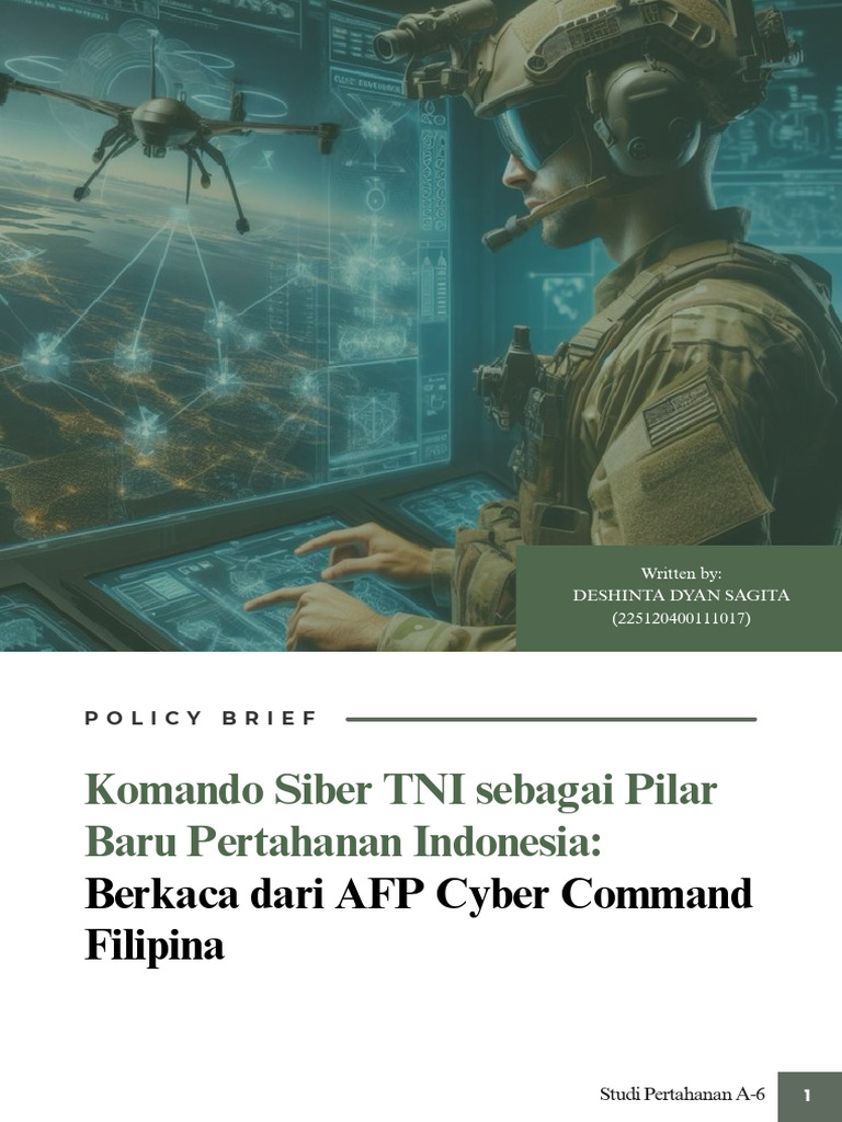 Komando Siber TNI: Pembelajaran dari AFP | PDF