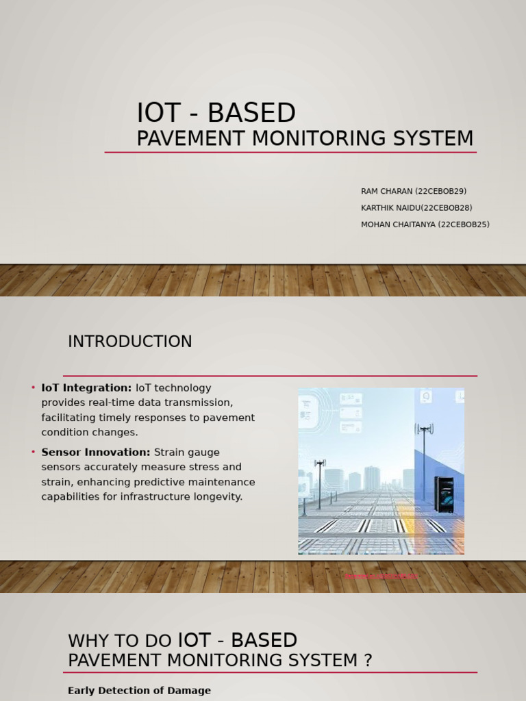 IoT Solutions for Smart Pavement Monitoring | PDF | Internet Of Things ...