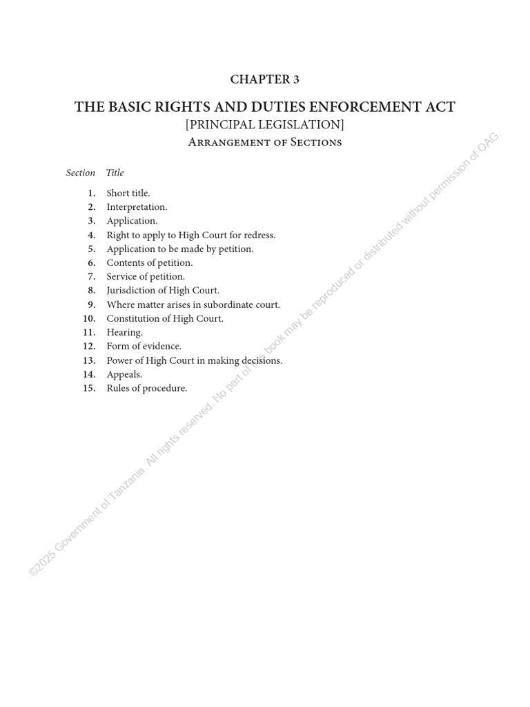 Basic Rights and Duties Enforcement Act | PDF | Vexatious Litigation ...
