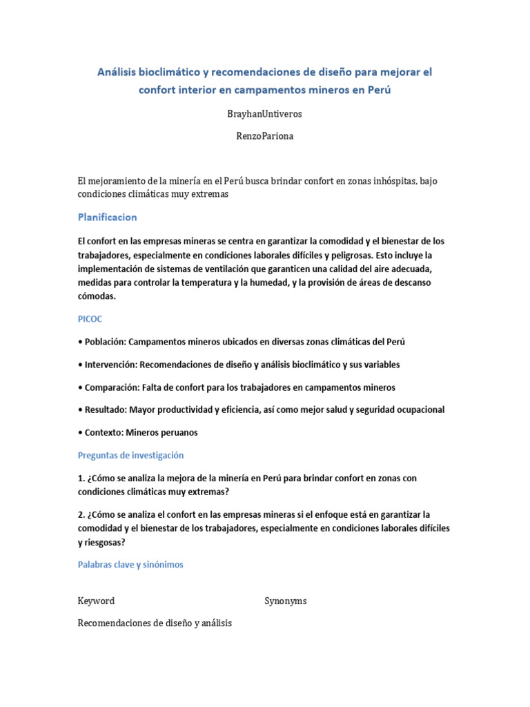 Picoc Grupo 12 | PDF | Entorno natural