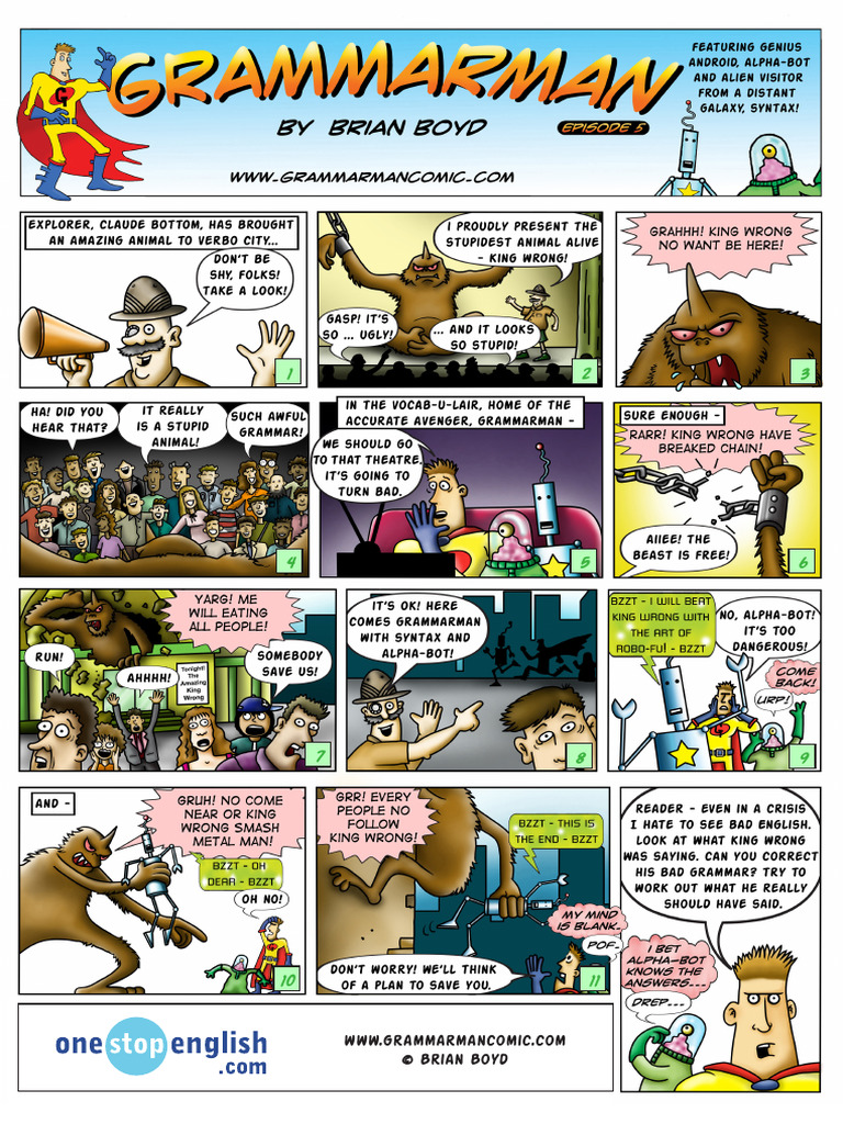 Grammarman 05 | PDF