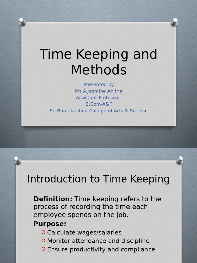Time Keeping Methods and Importance | PDF