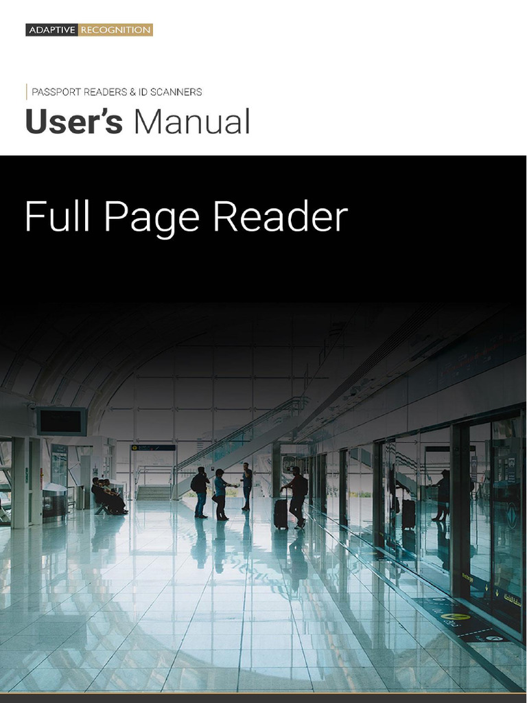 Full Page Reader User Manual v2.2.9.0 | PDF | Image Scanner | Optical ...