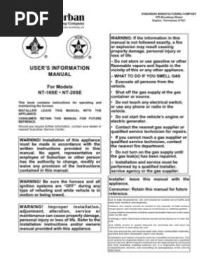 Suburban 231206 Furnace Motor for Suburban NT-24 M, NT-24S
