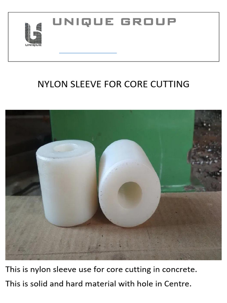Nylon Sleeve for Core Cutting Solutions | PDF