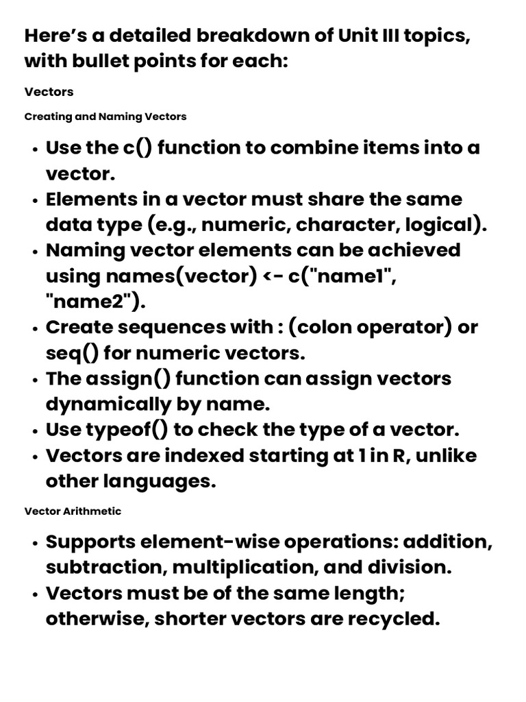 Element-wise Operations in R Vectors | PDF | Matrix (Mathematics ...