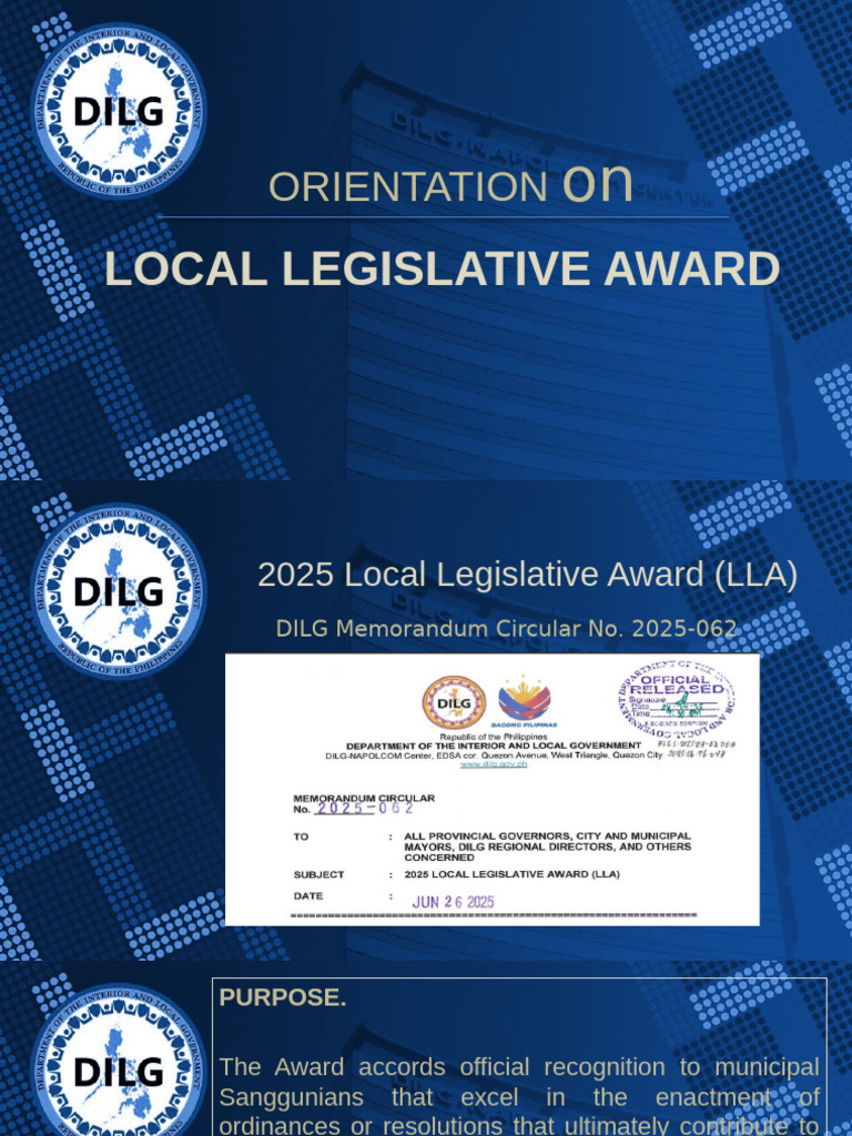 2025 Local Legislative Award Guidelines | PDF | Infrastructure | Governance