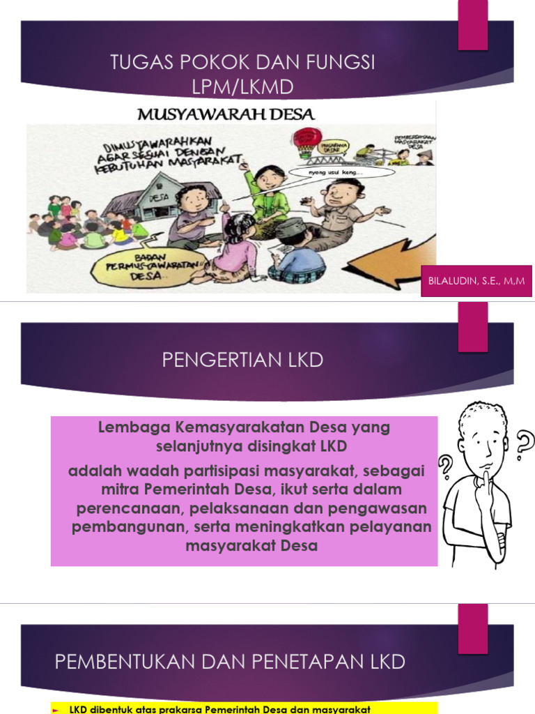 Tugas dan Fungsi LKD/LKMD Desa | PDF